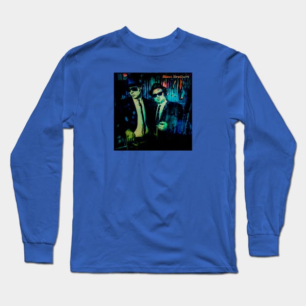 Briefcase Full of Blues Long Sleeve T-Shirt by CoolMomBiz